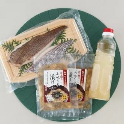 長崎県産天然鯛の鯛飯の素と活鯛の新鮮丼のセット