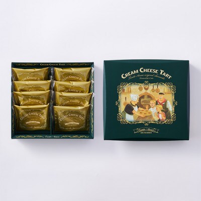 ハウステンボス人気のクリームチーズタルト8個入　10箱セット