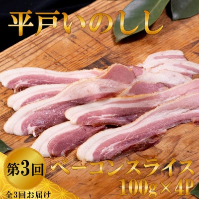 【毎月定期便】平戸いのしし肉加工品 パテ・ド・カンパーニュ 粗挽き&燻製ソーセージ ベーコン全3回