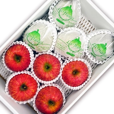 【2026年発送】ラフランス&ふじりんごセット約3kg_H073(R8)