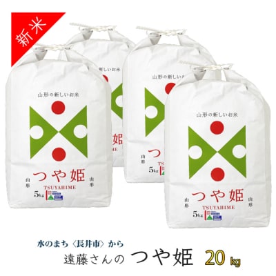 【令和7年産新米】【特別栽培米】遠藤さんの「つや姫」20kg(5kg×4袋)_A073