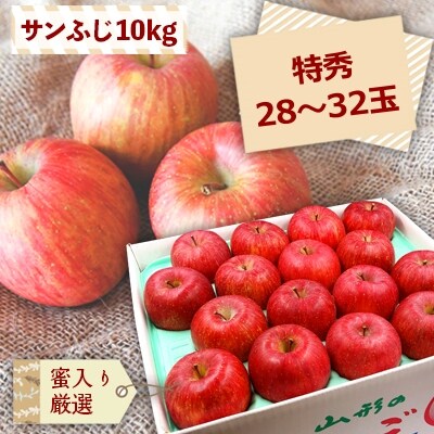 【2026年発送】蜜入厳選!「特秀」サンふじりんご10kg_H138(R8)
