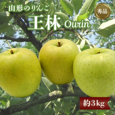 【2026年発送】「秀品」山形のりんご(王林)約3kg_H168(R8)
