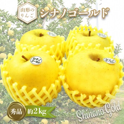【2026年発送】「秀品」山形のりんご(シナノゴールド)約2kg_H216(R8)