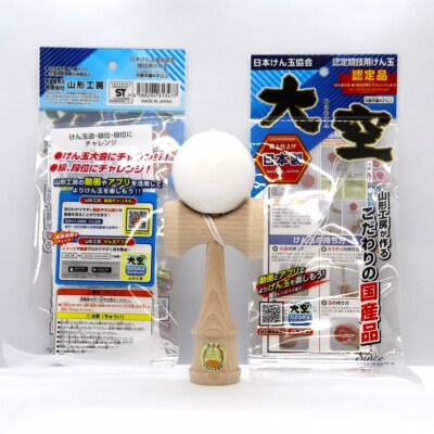 競技用けん玉「大空」ソリッドカラー白_F090