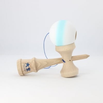 競技用けん玉「大空」Matte水色ライン_F095