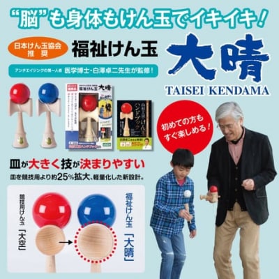 福祉けん玉「大晴」水色_F116