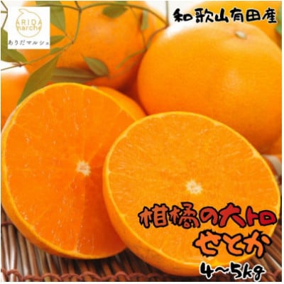 ≪先行予約 2027年2月～発送≫【高級】和歌山有田の濃厚せとか 約4～5kg