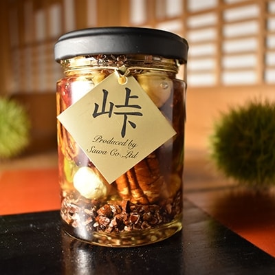 ナッツの蜂蜜漬【峠プレミアム　爛(RAN)】～熊野古道　峠の蜂蜜×ナッツ