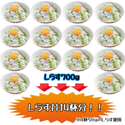 湯浅湾の釜揚げしらす! 大容量700g【訳あり 家庭用】