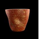 フリーカップ S　乱糸(マット仕上げ)　本朱