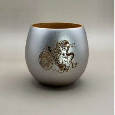 コーヒーカップ 銀龍(桐箱入り)