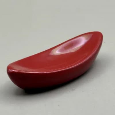 箸置き　舟型　本朱