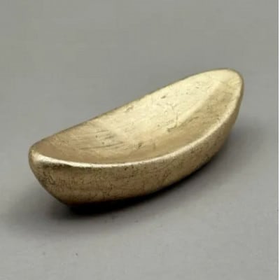 箸置き　舟型　箔貼り金