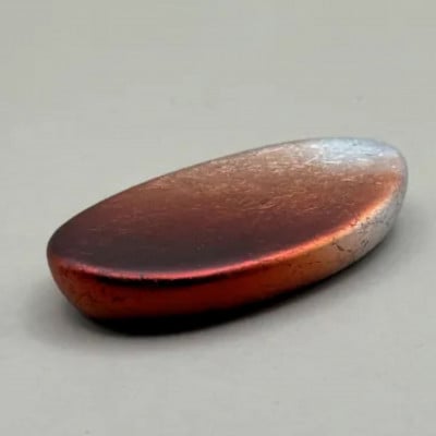 箸置き　小判　銀箔グラデーションブラウン