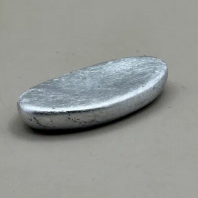 箸置き　小判　箔貼り銀