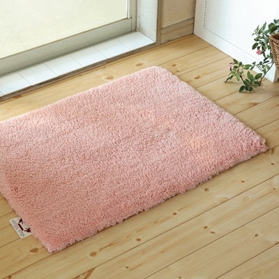 エンジェルステップバスマット　縦60×横90cm　サーモンピンク
