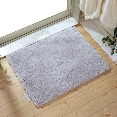コジーアップバスマット　縦45×横60cm　ライトグレー