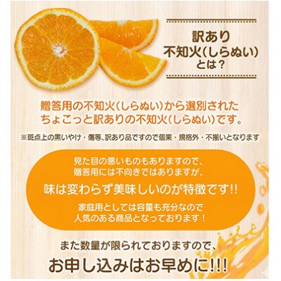 【少し訳あり】こだわりの不知火 約10kg サイズ混合 (nuk010-c-10A)