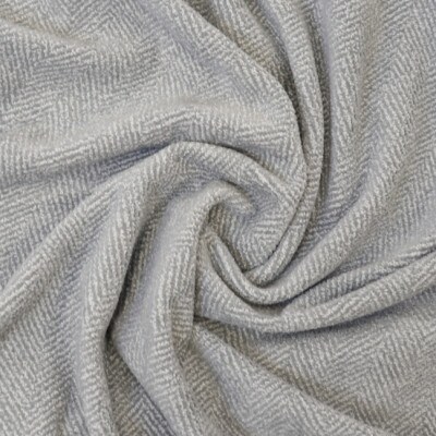 【グレー】軽量シール織毛布 ヘリンボン柄 シングルサイズ