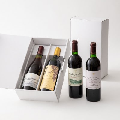 赤ワイン4本飲み比べセット　750ml×4本