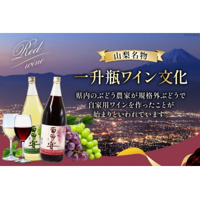 一升瓶 赤ワイン×3本 白ワイン×3本 飲み比べ6本セット (1800ml×6本)
