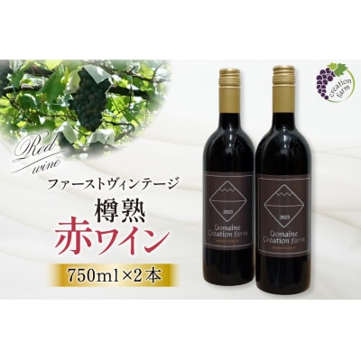 《数量限定》樽熟赤ワイン 750ml×2本セット　