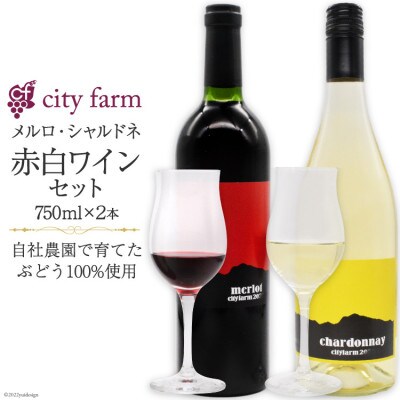 cityfarm　赤・白ワインセット　750ml×2本