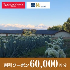 【山梨県韮崎市】一休.com・Yahoo!トラベル割引クーポン(60,000円分)