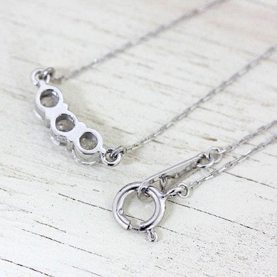 ネックレス PT900 プラチナ ダイヤモンド 0.3ct  両吊ライン ペンダント f030-pt