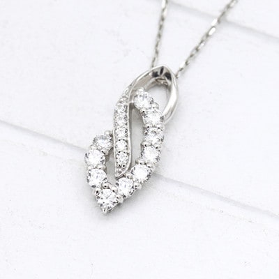 ネックレス プラチナ PT900 ダイヤモンド 0.38ct レディース 【f134-d-pt】