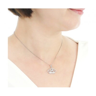ネックレス プラチナ PT900 ダイヤモンド 0.65ct  ティアラ【f258-pt-d】