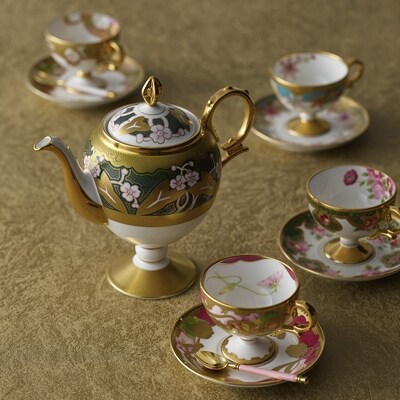ノリタケ 【和花コレクション】ティー・コーヒー碗皿セット(絵変り)