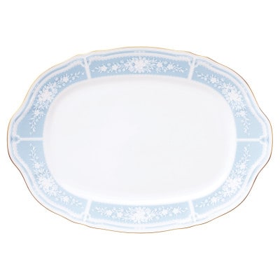 ノリタケ【レースウッドゴールド】36cmオーバルプラター