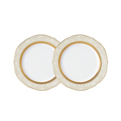 ノリタケ【ハンプシャーゴールド】23cmアクセントプレートペア