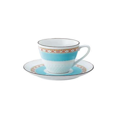ノリタケ【ハミングブルー】カップ&ソーサーペア