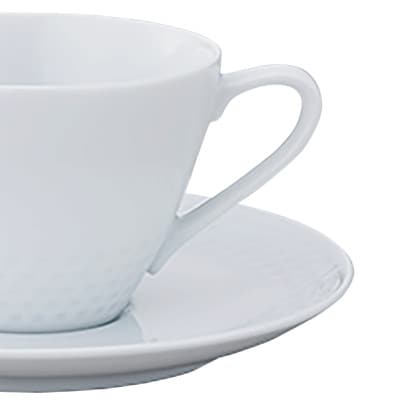 ノリタケ【リズモホワイト】カップ&ソーサーペア