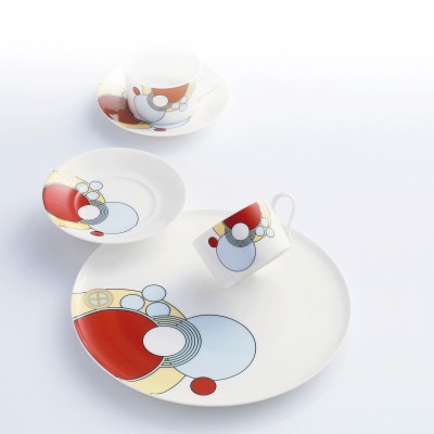 ノリタケ【フランク・ロイド・ライト インペリアル】カップ&ソーサーペア