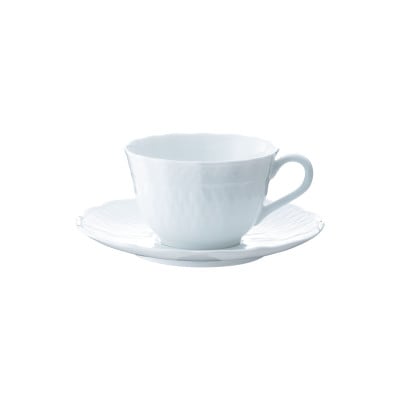 ノリタケ【シェール ブラン】カップ&ソーサーペア