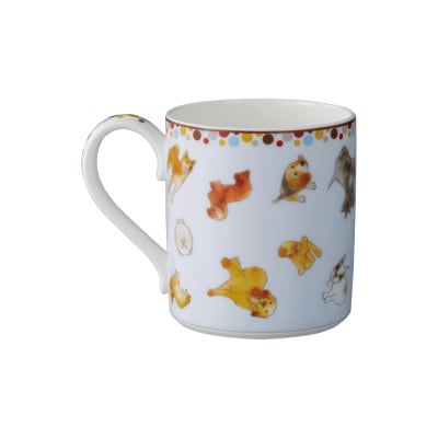 ノリタケ【コレクターズマグカップ】犬(ブルー)