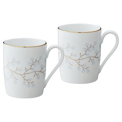 ノリタケ【ホワイトベル】マグカップペア