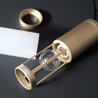 SHINK。cylinder lamp/ blast　(シリンダーランプ/表面ブラスト仕上)