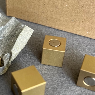 真鍮マグネットキューブ  2個
