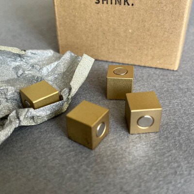 真鍮マグネットキューブ 【CUBE】 4個