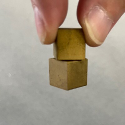 真鍮マグネット【CUBE】(マグネットキューブ)16個
