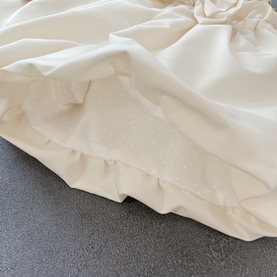 ベビー袴 60-70 SIZE チューリップ×白色の袴