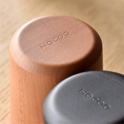【Hacoa】食卓に温もりを添える天然木チェリーのコップ　チェリー