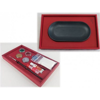蒔絵体験キット『URUSHI DUY SET(マルチトレイ)』紺漆