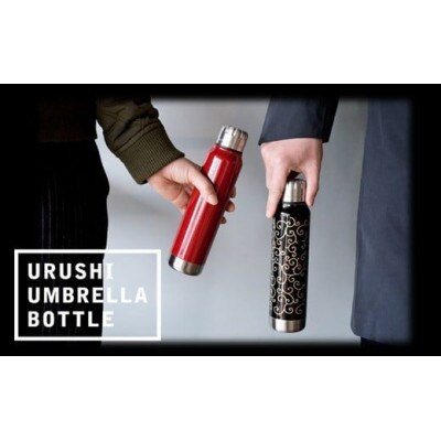 thermo mug×越前漆器『うるしアンブレラボトル 宝尽くし』(朱)