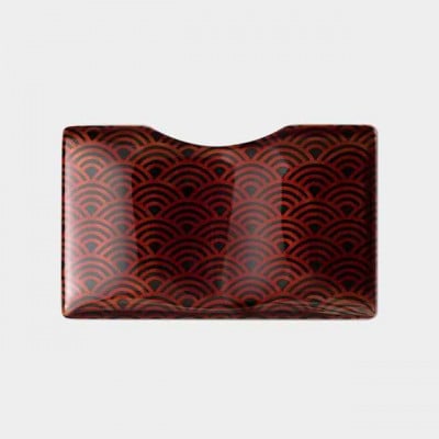 和モダンを感じる【漆の名刺入れ】VYAC CARD CASE(青海波)